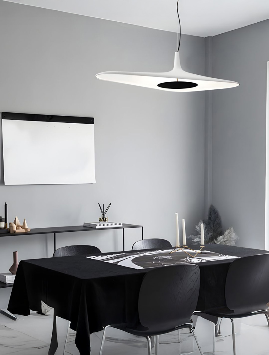 Lustră LED JH-827,1.2mx0.625x0.35xH1.5,24W,Metal+Fiberglass, white LuminaLed 3