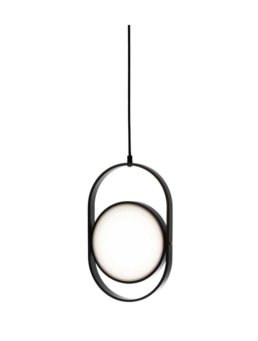 Suspensie LED JH-824,D36xH26cm,7W,Alum, black Luminaled