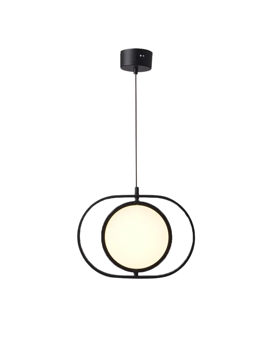 Подвесной LED-светильник JH-825, D26×H36 см, 7W, алюминий, чёрный, Luminaled