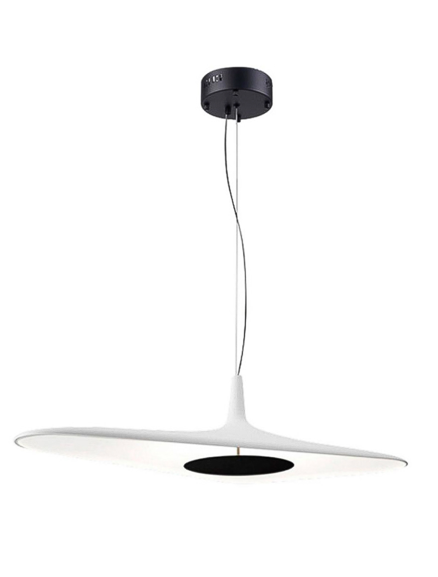 Lustră LED JH-826,800x380x3XH1.5,12W,Metal+Fiberglass,white LuminaLed
