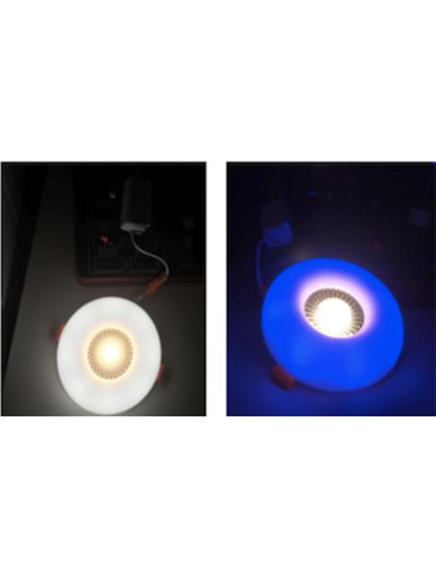 Spot LED SD088 rotund încorporat 8+8W 6500K+blue Luminaled