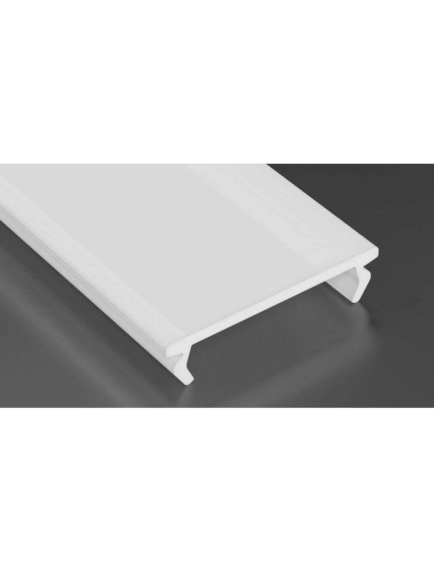 Dispersor p/u profil alum. dublu PMMA tip Milky 2M LuminaLED