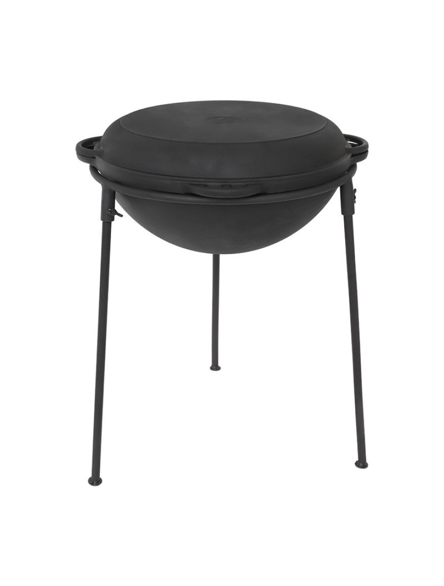 Ceaun asiatic din fonta TM Syton 12L +capac+tigaie+pirostrie in husa