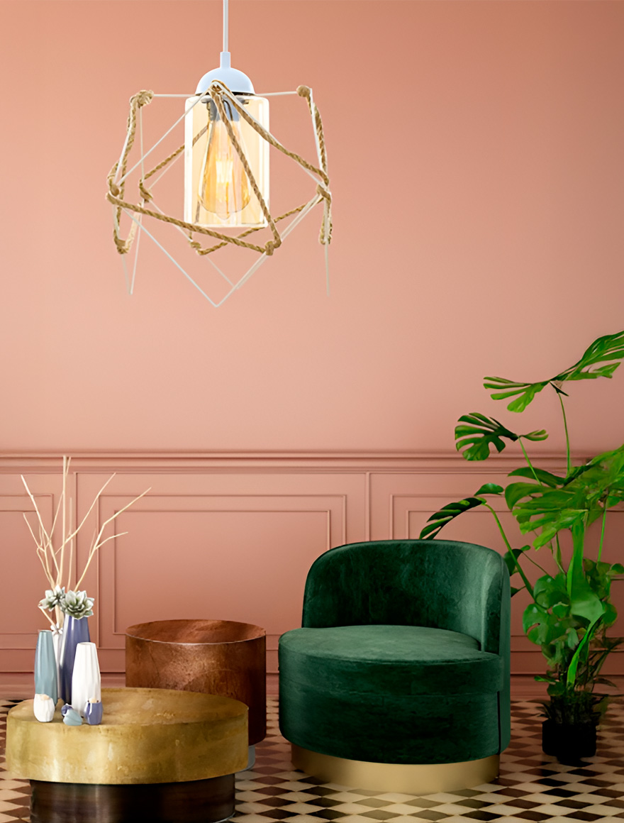 Люстра LASI 1xE27 White acryl Begusa