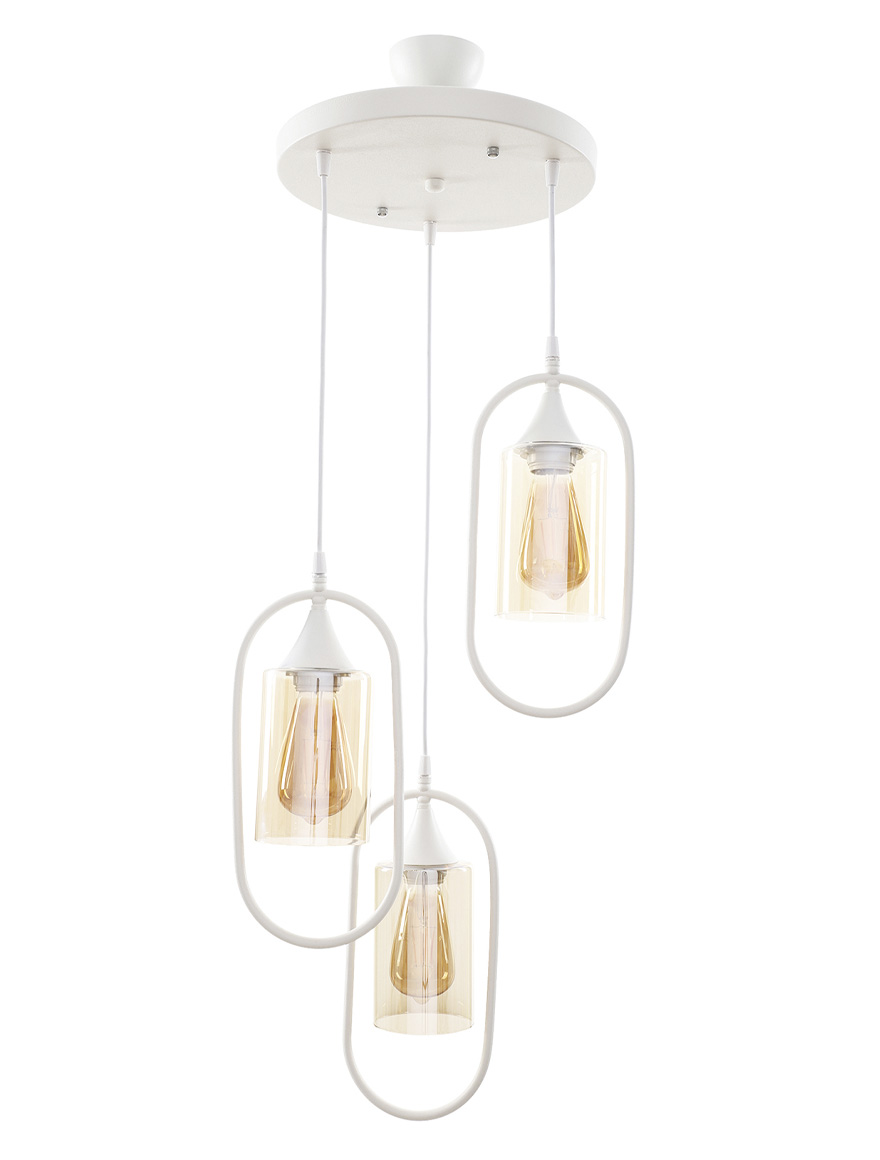 Люстра BORIS 3xE27, Белая, Begusa