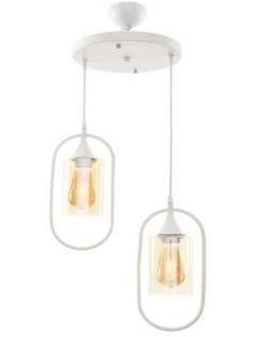 Lustră BORIS 2xE27 White Begusa