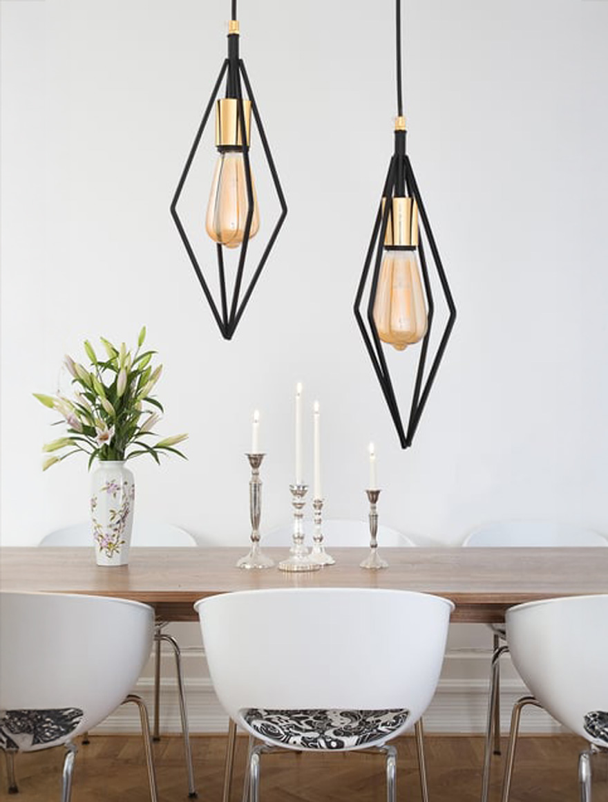 * Lustră SIONA 2xE27 Black Begusa