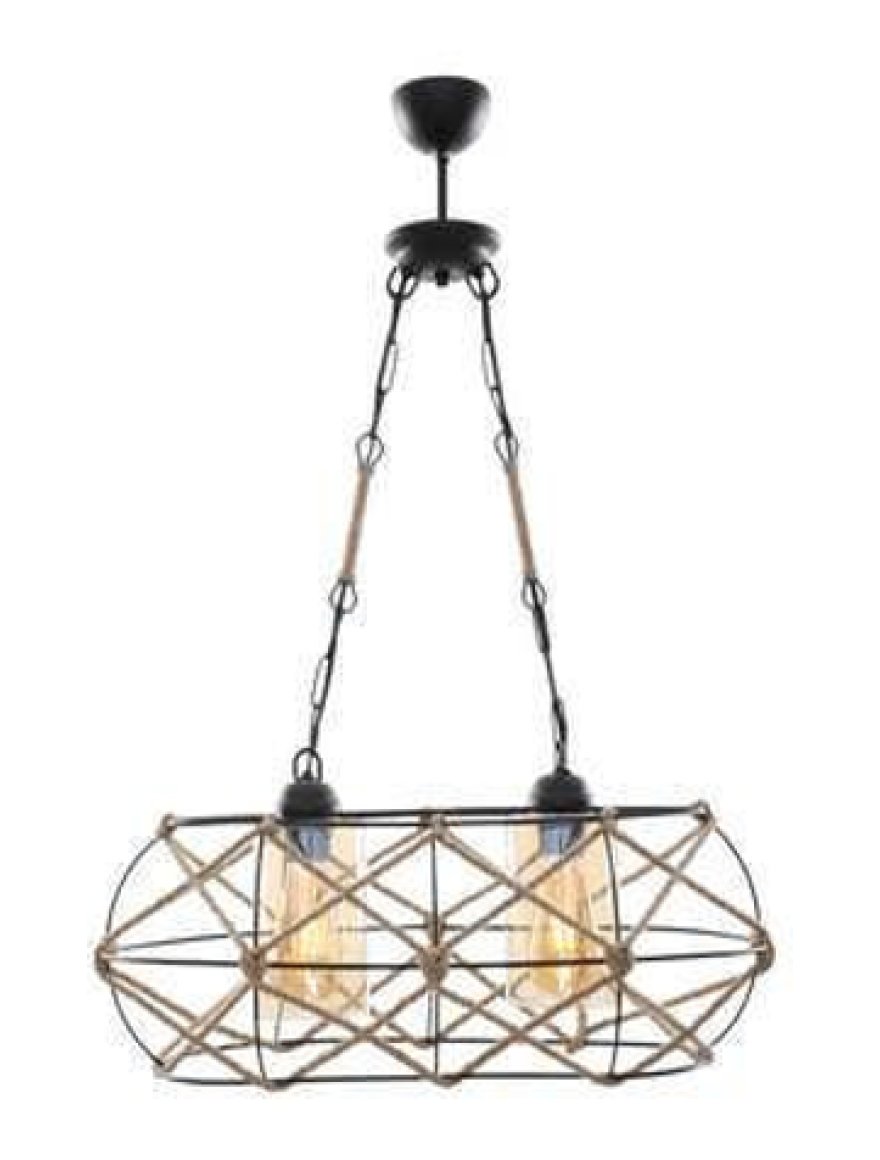 Lustra MEVSIM 2xE27 Black Begusa