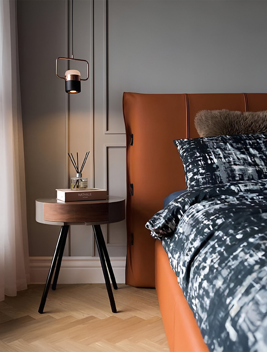 Подвесной LED-светильник JH-602, D15.5×25.5 см, 5W, металл + акрил, розовое золото + чёрный, Luminaled