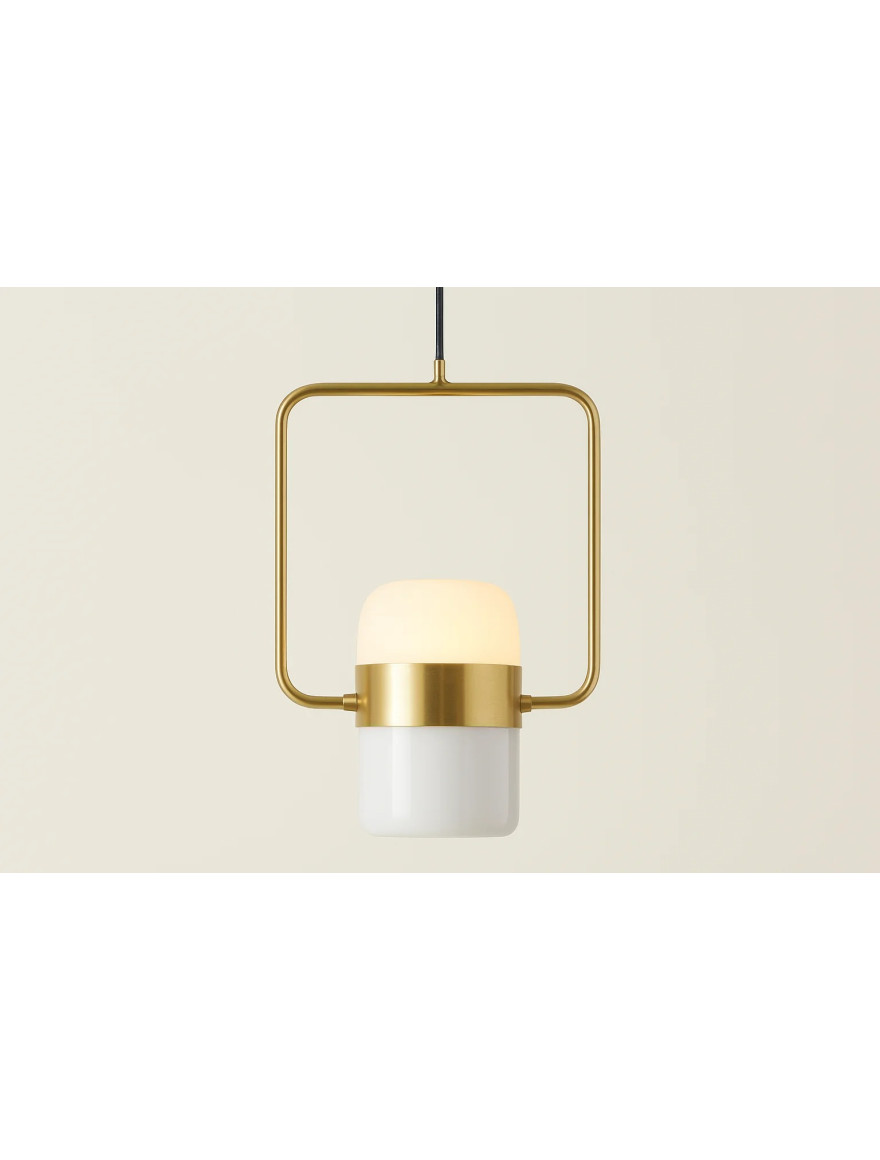 Suspensie Led JH-602 D15.5x25.5cm, 5W, Metal+Acryl,Gold+White,Luminaled