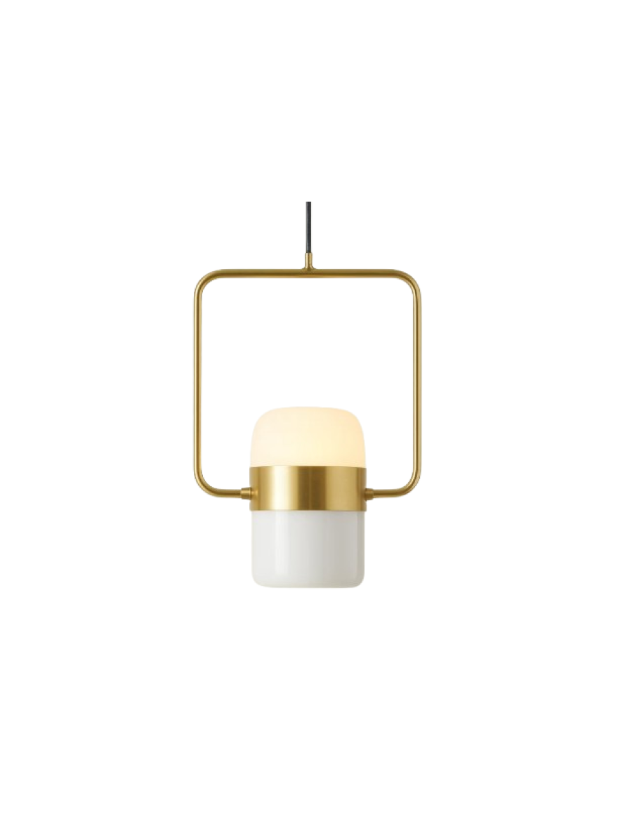 Suspensie Led JH-602 D15.5x25.5cm, 5W, Metal+Acryl,Gold+White,Luminaled