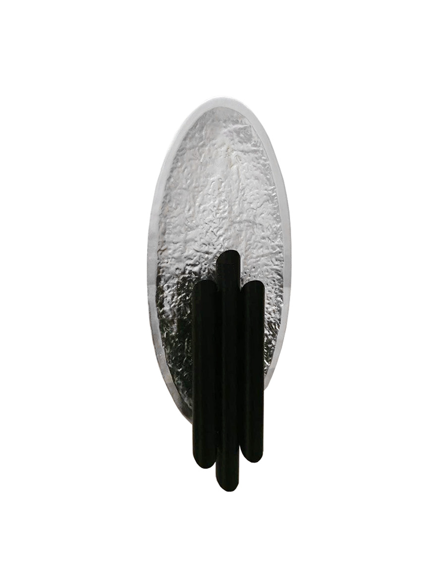 Aplică LED JH-855,D17xH45cm,Metal+Resin,Chrome+Blk LuminaLed