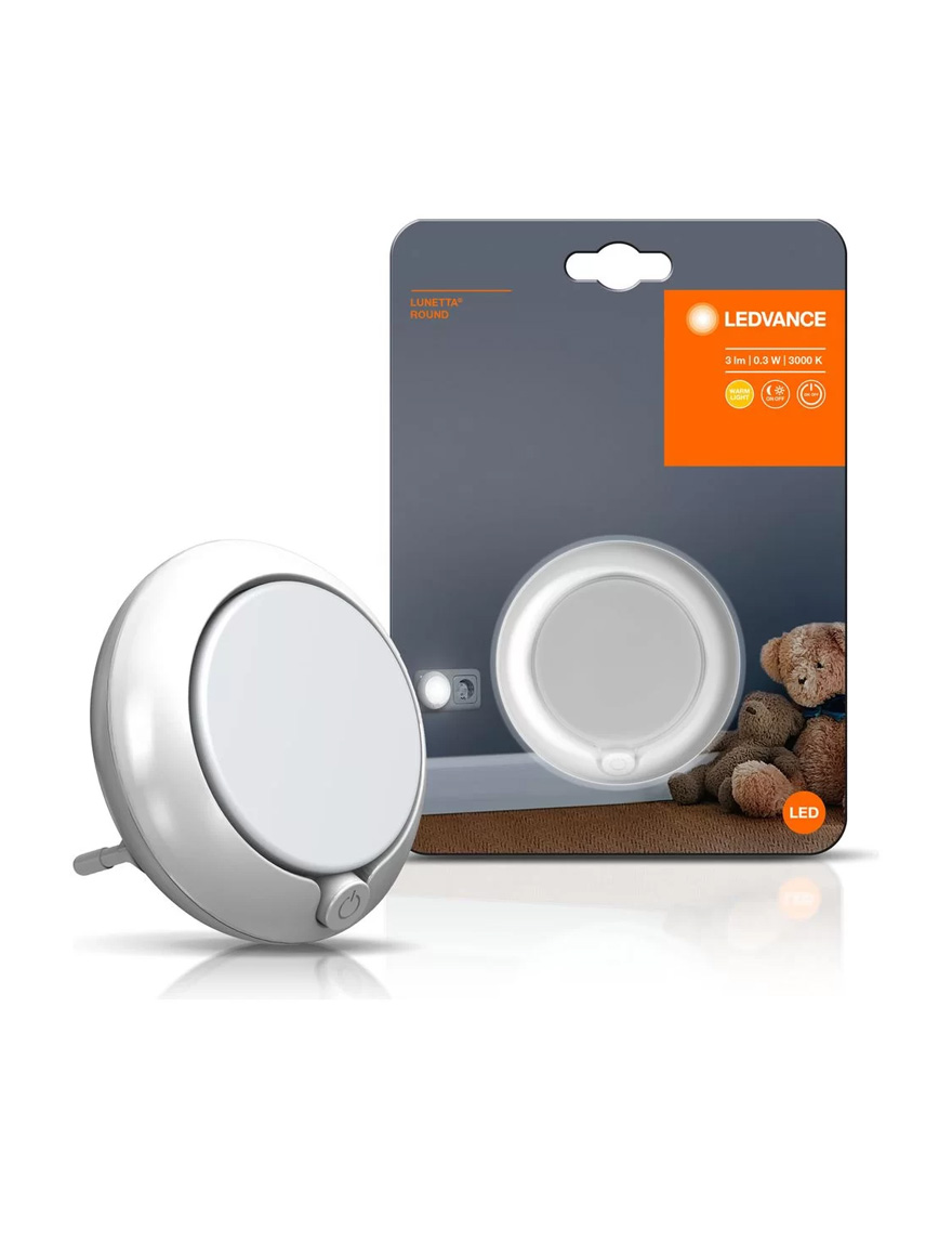 Lumina de noapte LUNETTA ROUND White 0,3W/830 3lm cu intr.