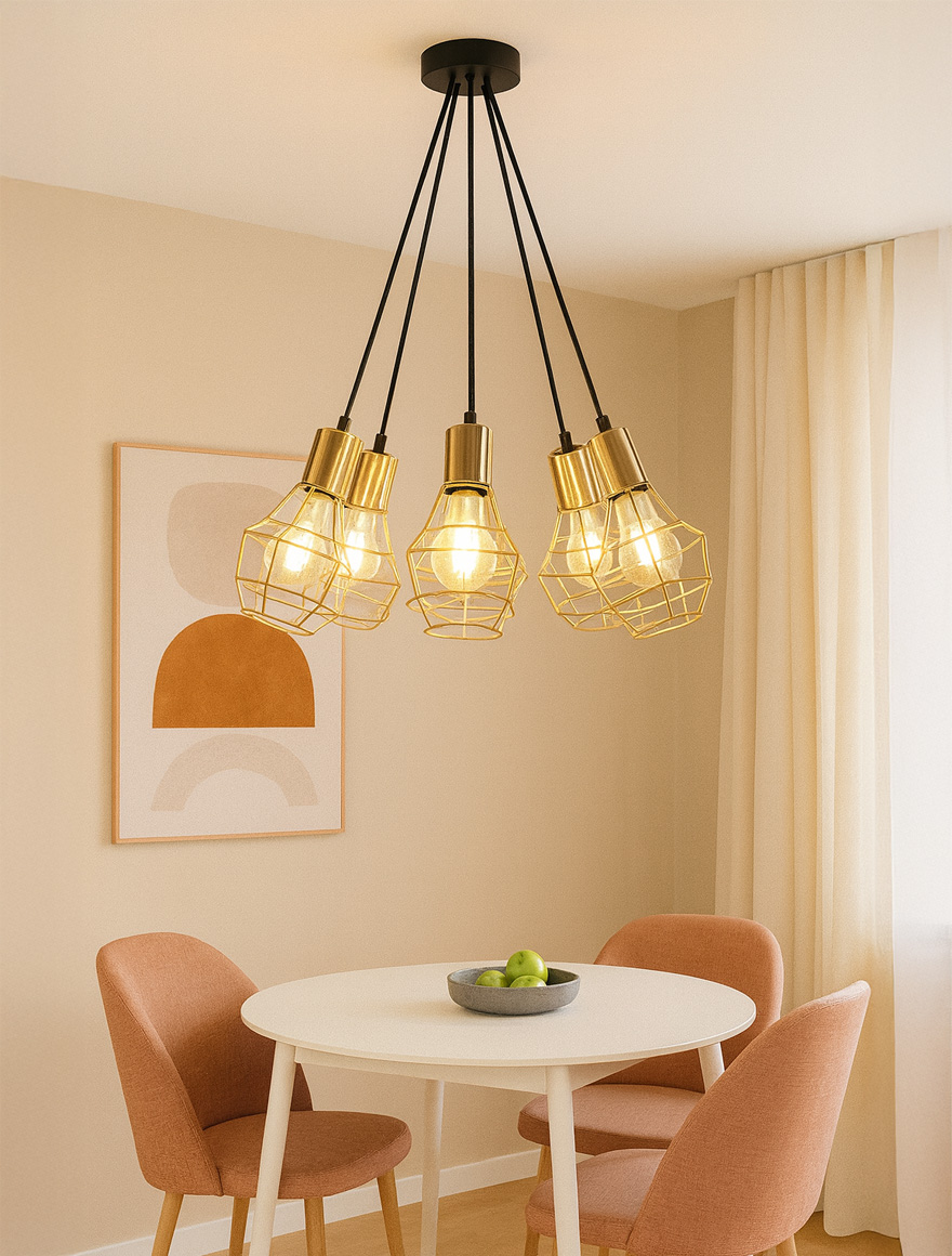 Lustra GIULIO P12105-L-5 5xE27 60W metal ZUMALINE