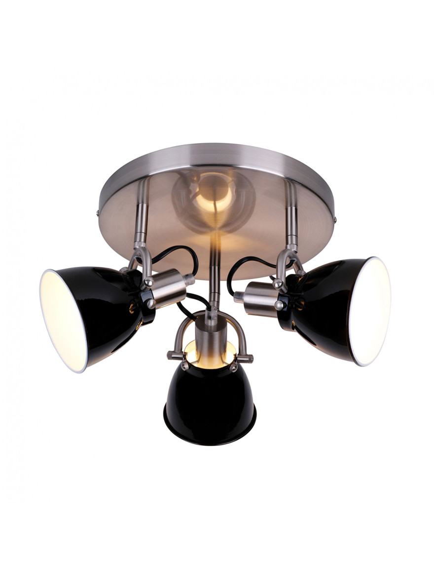 Lustra PICTOR RLX94023-3B 3xE14 40W nickel black ZUMALINE