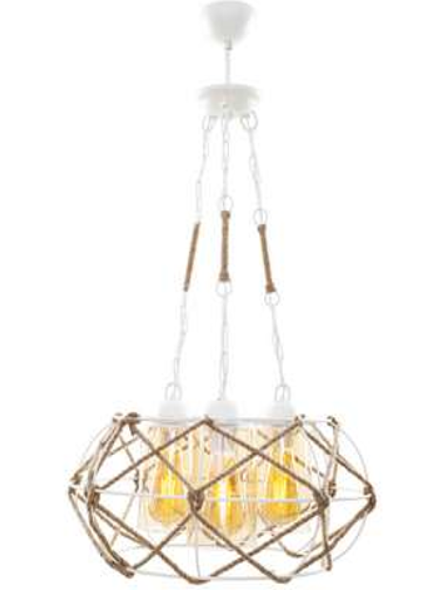 Lustră MEVSIM 3xE27 White sfera Begusa