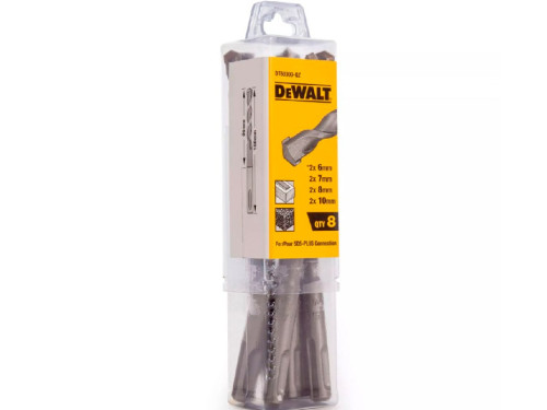 * Set burghie Dewalt SDS+,DT60300 (2x6mm,2x7mm,2x8mm,2x10mm)