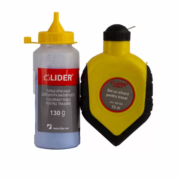 Set cu sfoară pentru trasat complet cu vopsea 307150