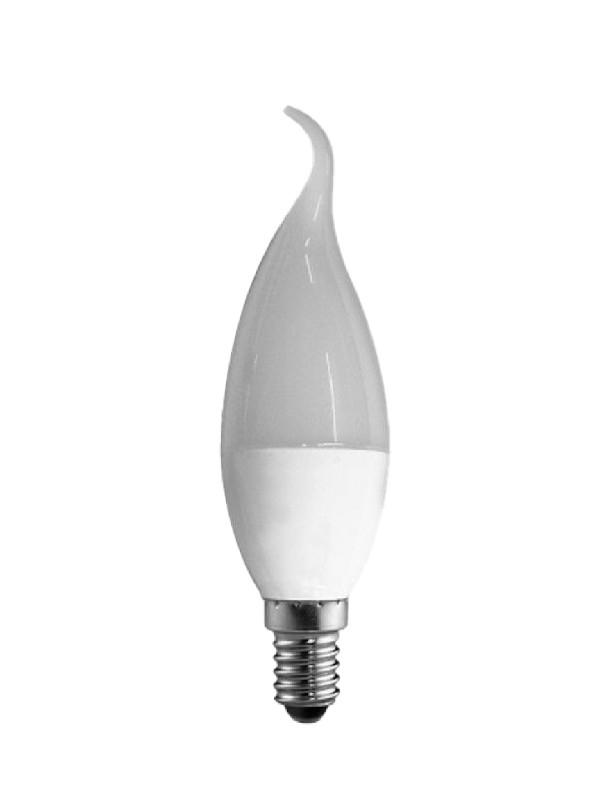 Bec LED candle tail bulb 7W E14 6500K TOPLED