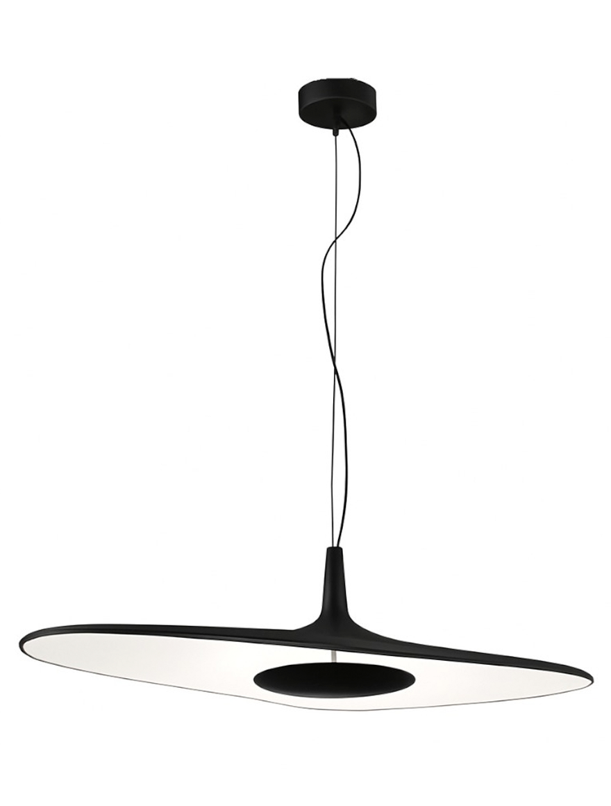 Lustra LED LB JH-826,800x380x3XH1.5,35W,4000k,Metal+Fiberglass, black LuminaLed
