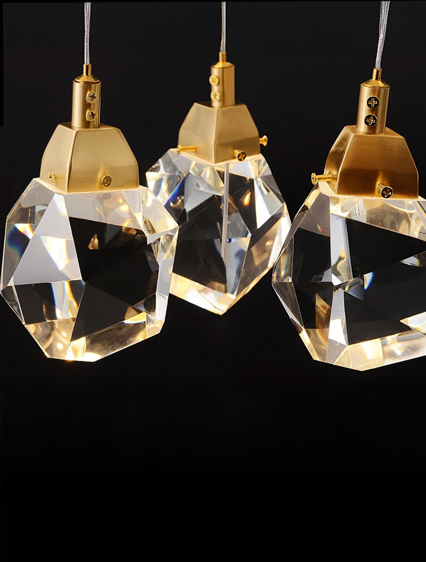 Lustră LED JH-802-24 D50xH190,24x5W,Metal+Crystal,Gold+Clear  LuminaLED 4