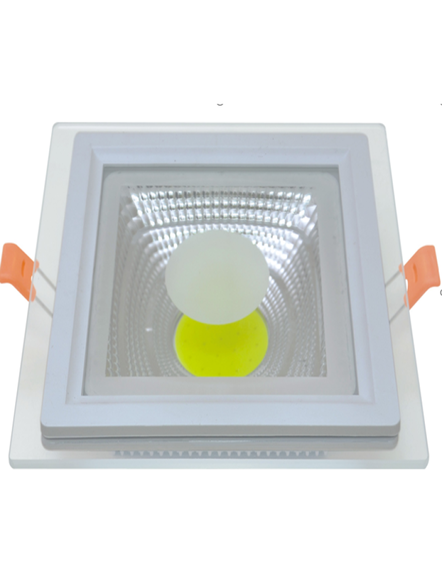 Spot LED COBGPS10 pătrat încorp. 10W D160mm 3 culori Luminaled