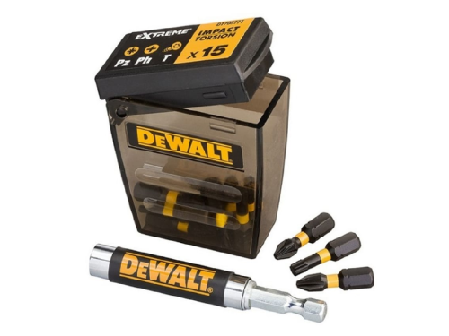 * Set capete de înșurubat Dewalt IMPACT Torsion cu prelungitor magnetic 16pc. DT70577T