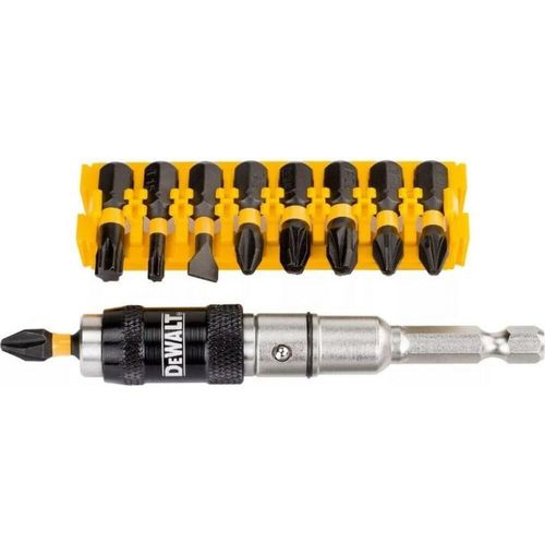 * Set capete de înșurubat Dewalt IMPACT Torsion cu prelungitor magnetic 10pc. DT70518T