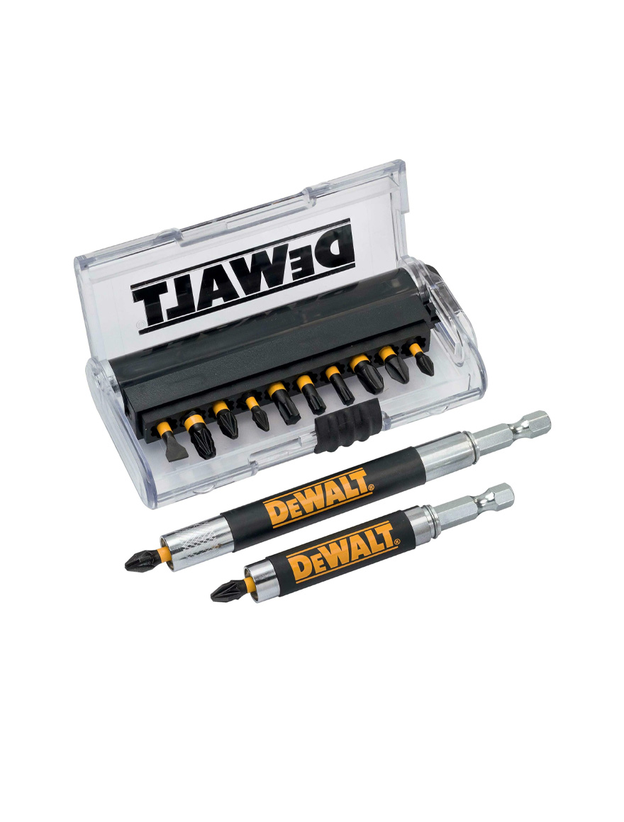 * Set capete de înșurubat impact torsion cu prelungitoare magnetice Dewalt 14pc. DT70574T