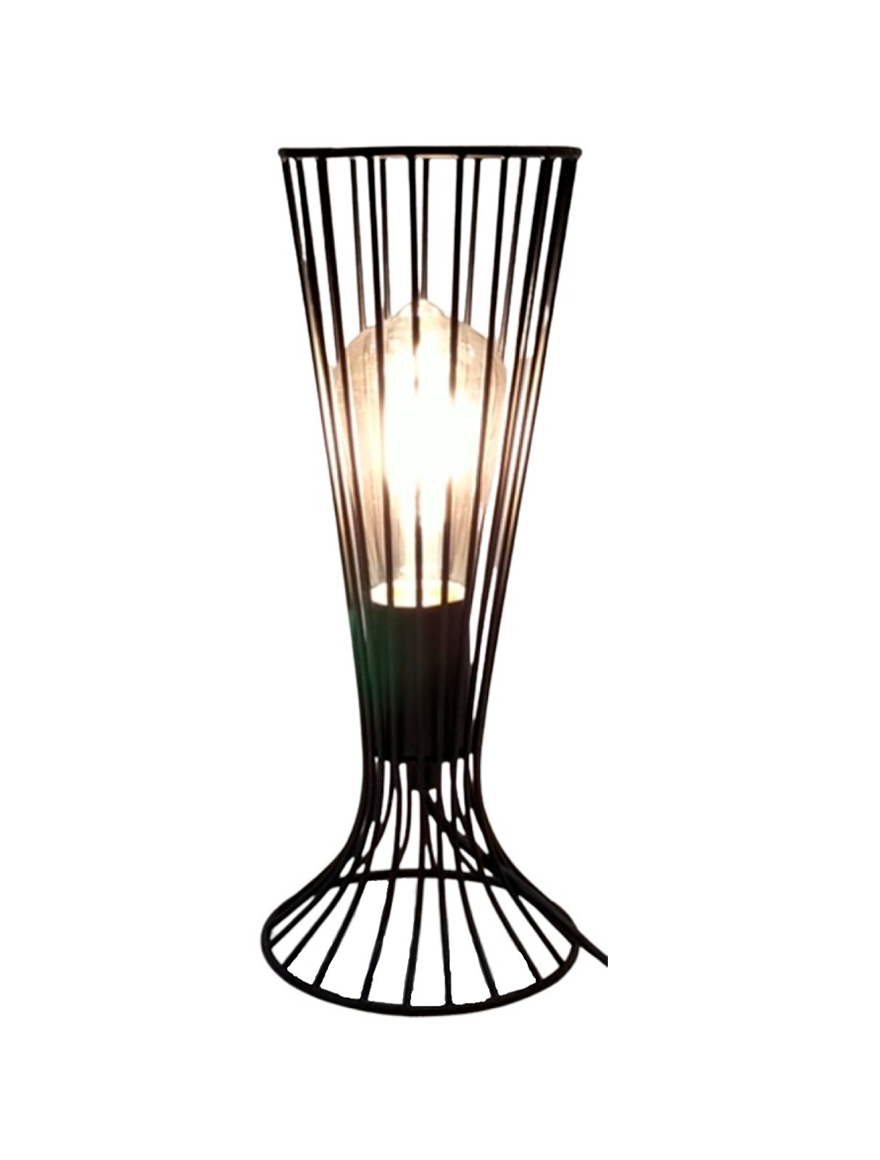 Lampă de masă JH-733 D12.5xH31cm,E14/1,Metal,Black LuminaLed