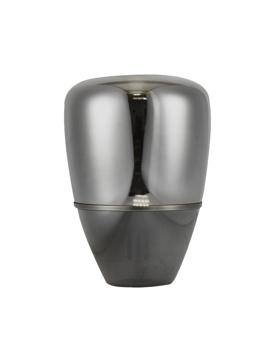 Lampă de masă JH-857 D28xH40cm,E27x1, Metal+Glass,Smoke Gray LuminaLed