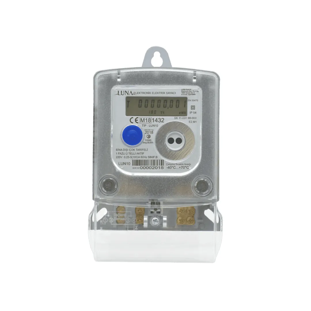 Однофазный счетчик LUN10F 220 В 0,15-5(100) А (импульсный/экспрессный)