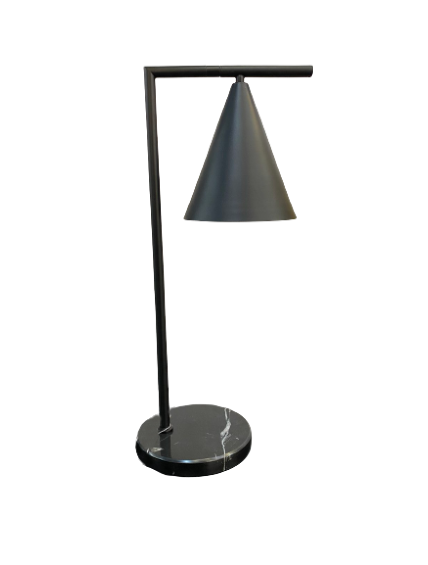 Lampă de masă JH-864 D23x55cm,E27x1, Metal+Marble,Blk+Wh LuminaLed