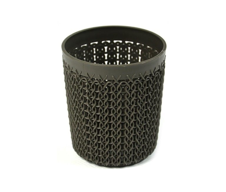 Suport rechizite plastic KNIT S 0,6 L maro