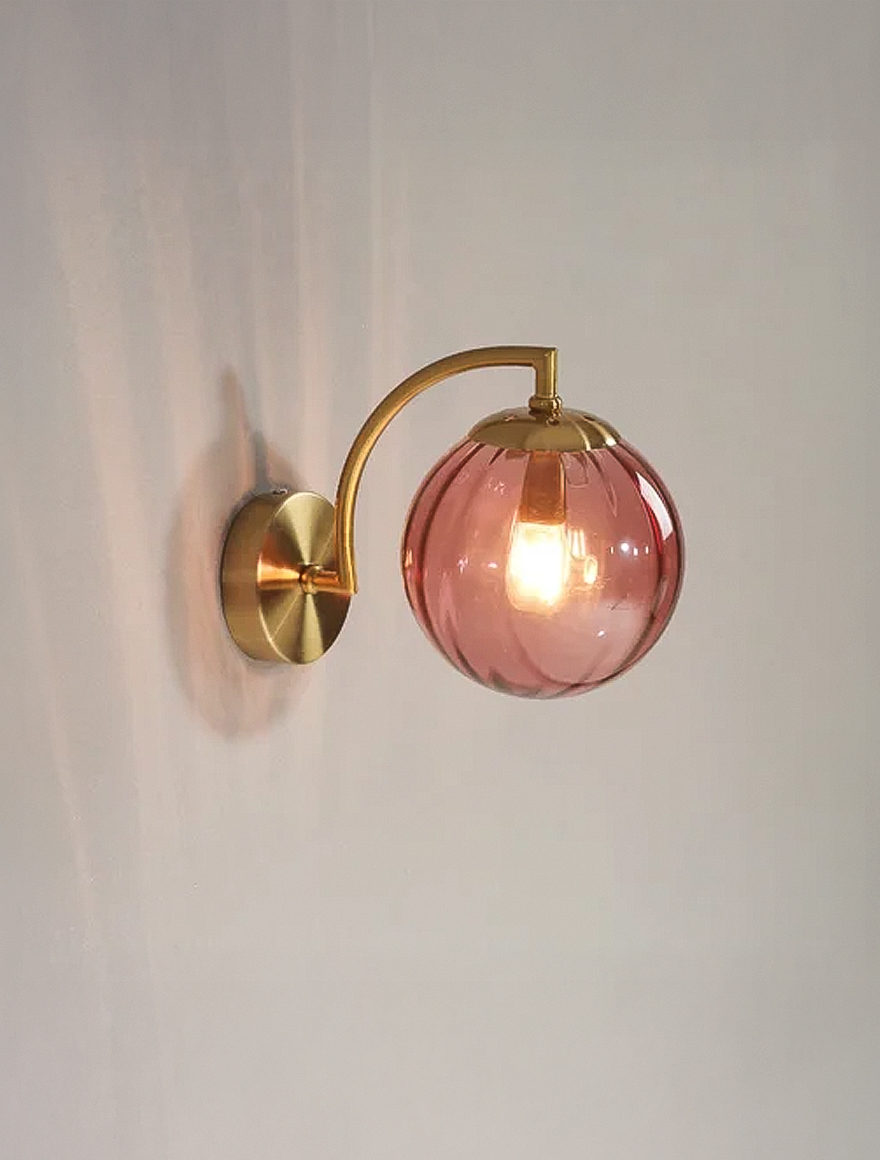 Aplică JH-797 L22.5xD15cm,G9x1,Glass,Red, LuminaLED