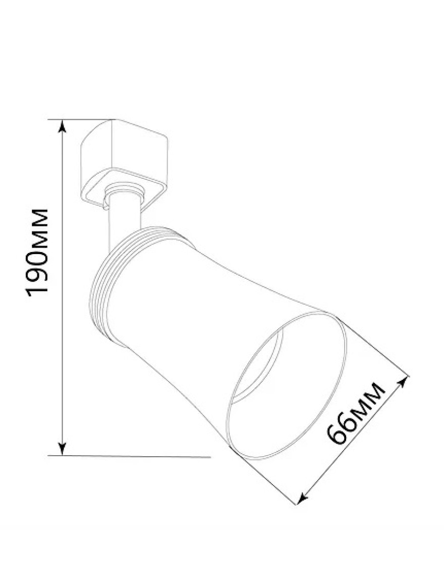 * Proiector LED track light FN AL160, GU-10 trac negru,220V,66x190mm