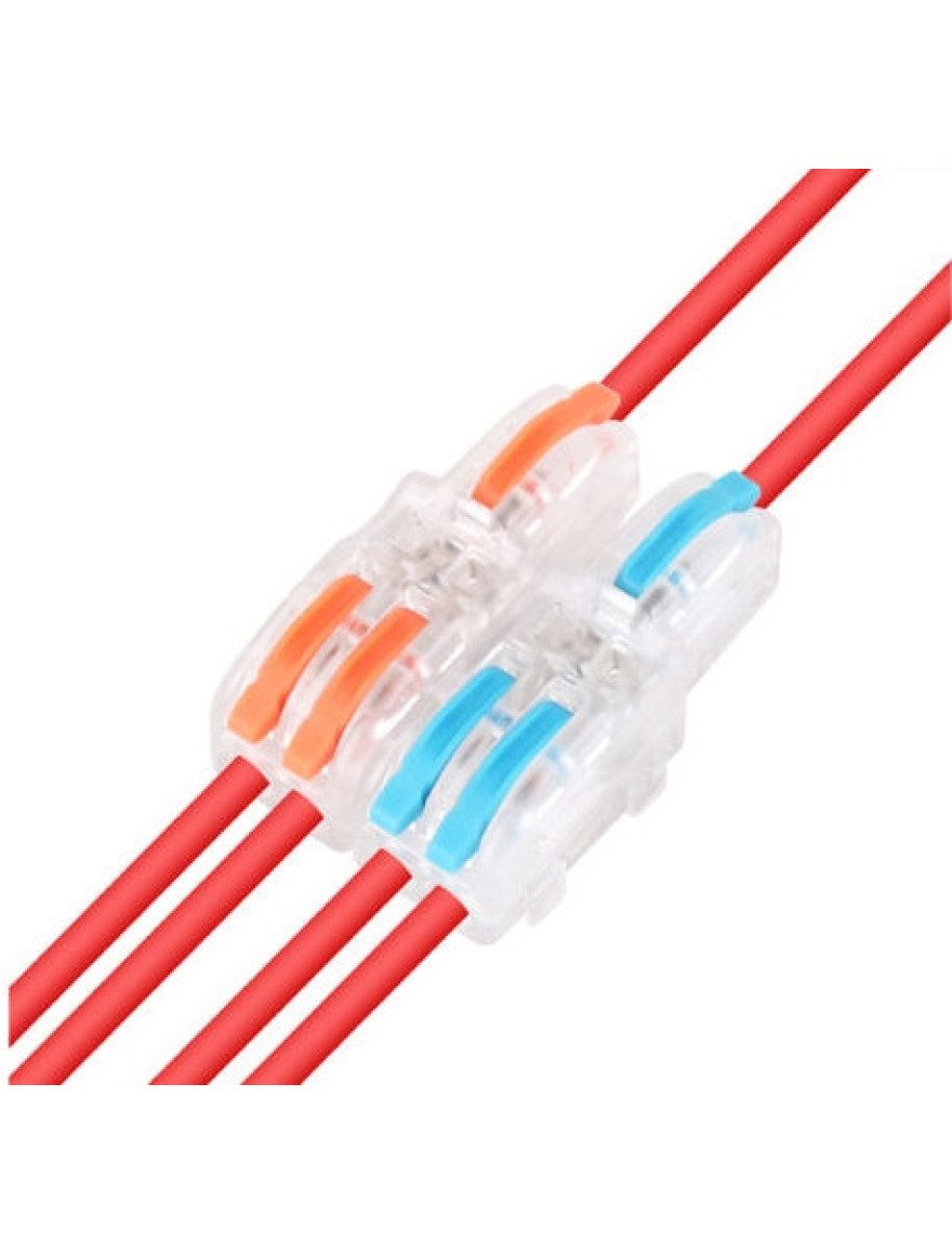 Conector cablu F24 transparent color (50buc) TOPKAB