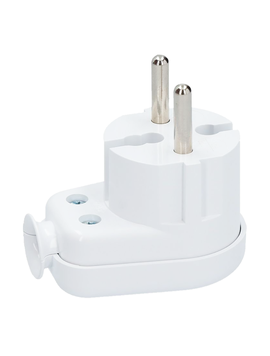 Fișă unghi. fără WT-16 K2 BI împ. Uni-Schuko, 250V 16A albă 20buc/cut TIMEX