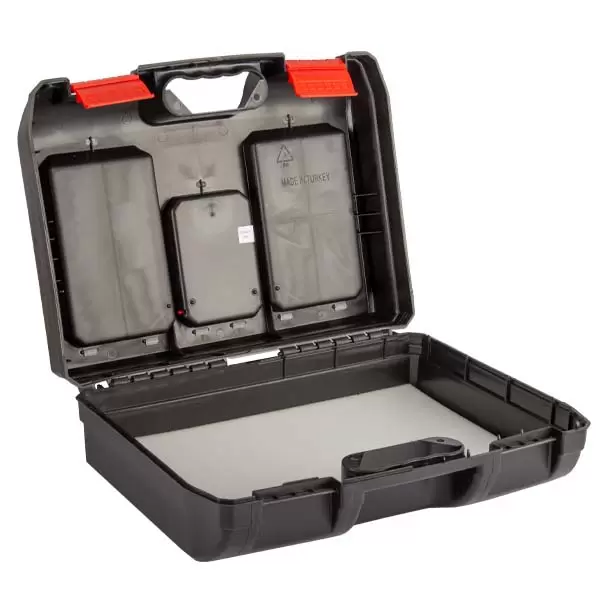 754202 Ladă pentru instrumente P.M.02 300x405x155mm cu organizator Profmet