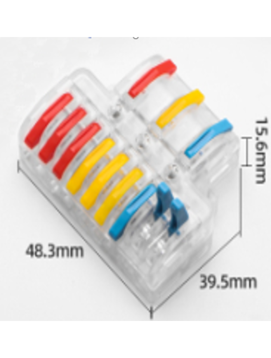 Conector cablu LT-933 transparent 3C  (50buc) TOPKAB