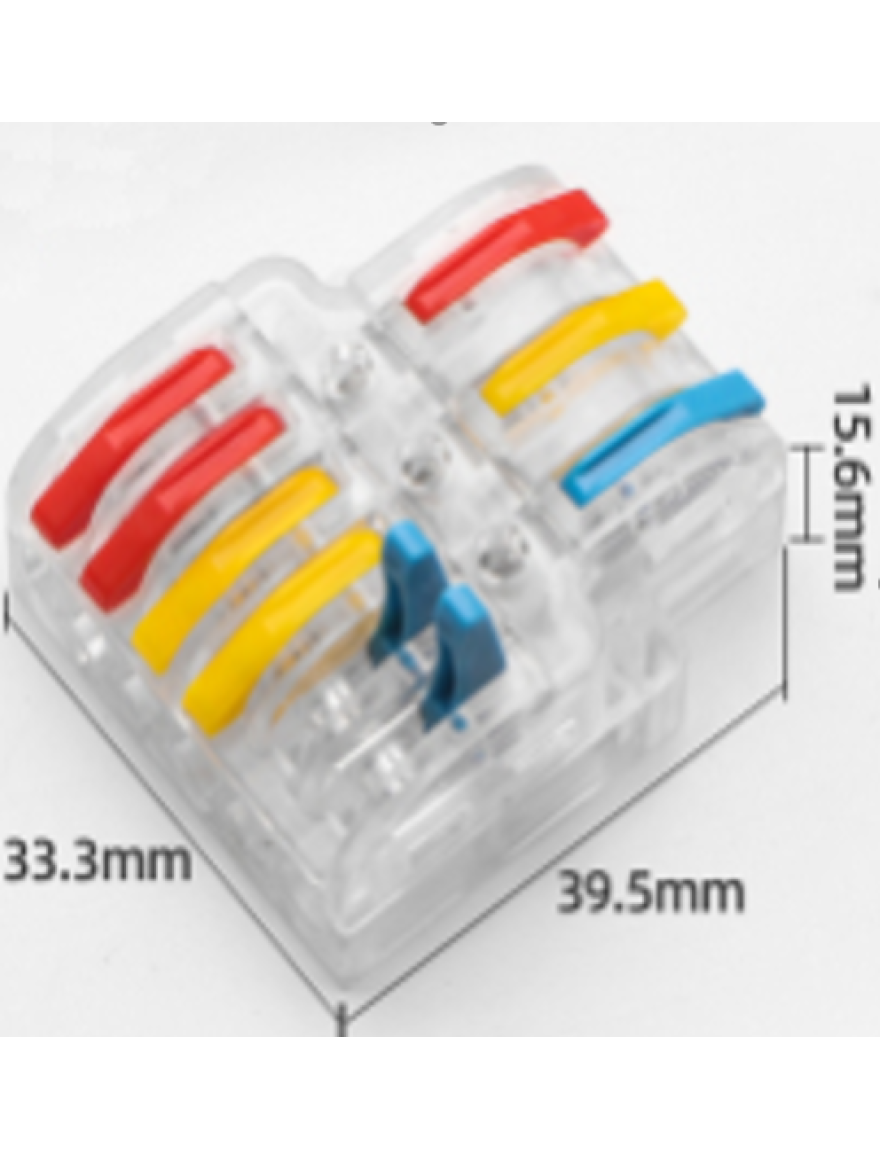 Conector cablu PCT-633 transp+color (50buc) TOPKAB