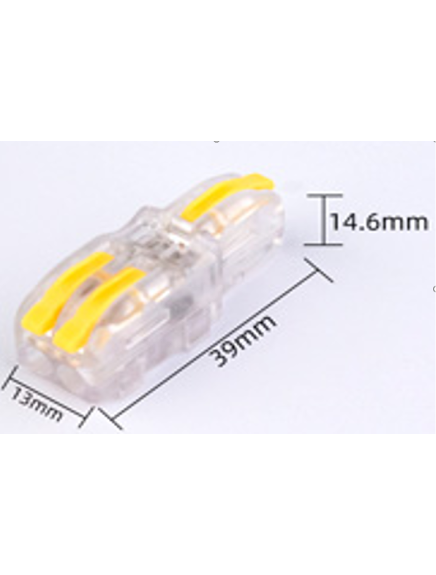 Conector cablu T-112 3 transp+galben  (100buc) TOPKAB