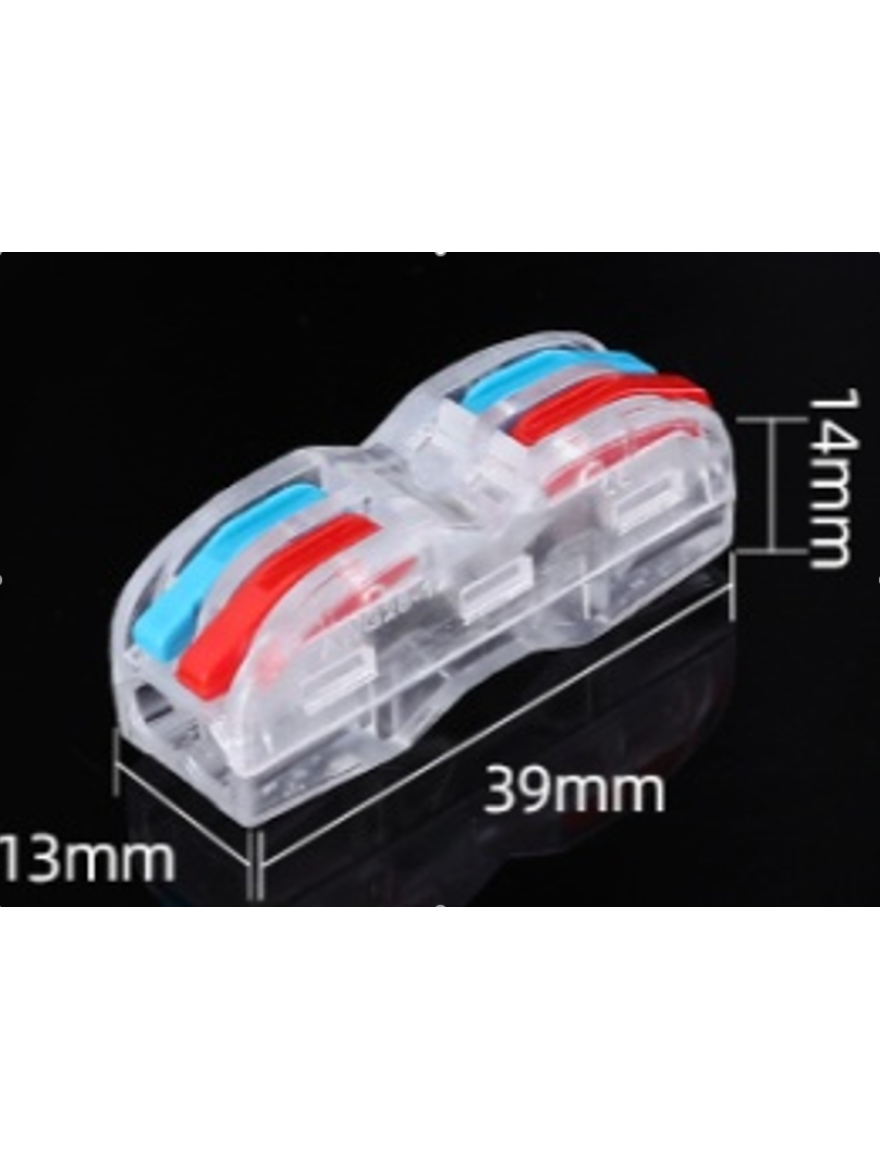 Conector cablu PCT-222 transparent 2C TOPKAB