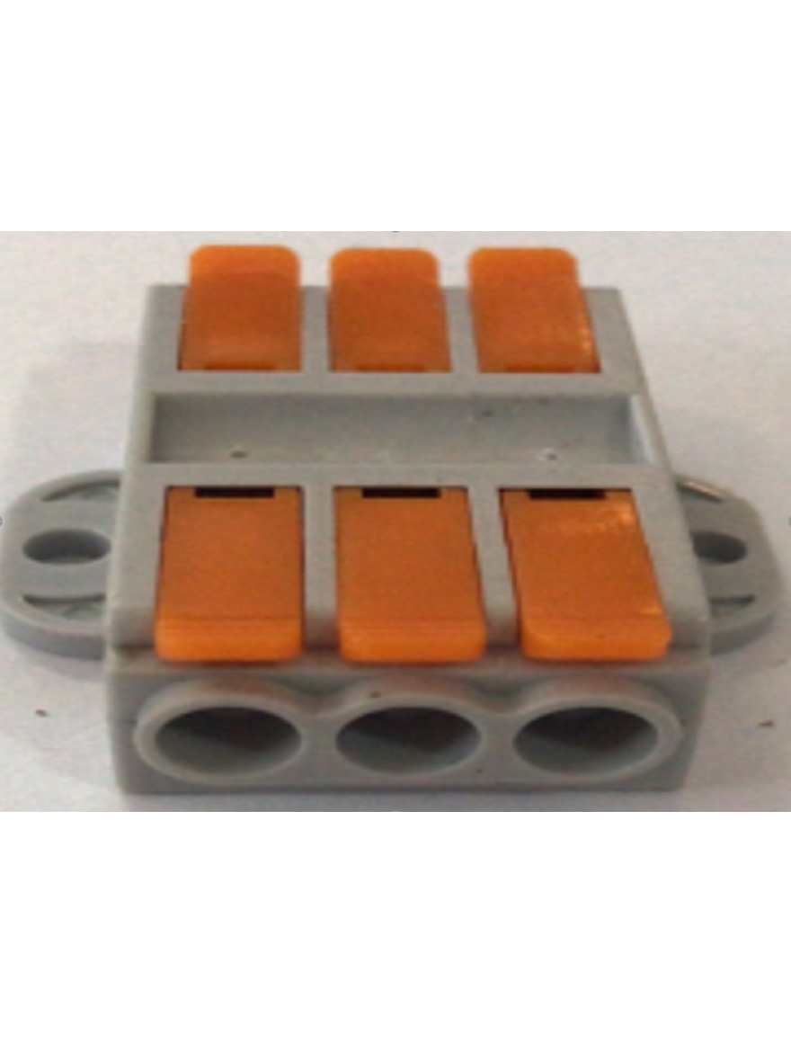 Conector cablu  KV226B-3P gri+orange (80buc) TOPKAB