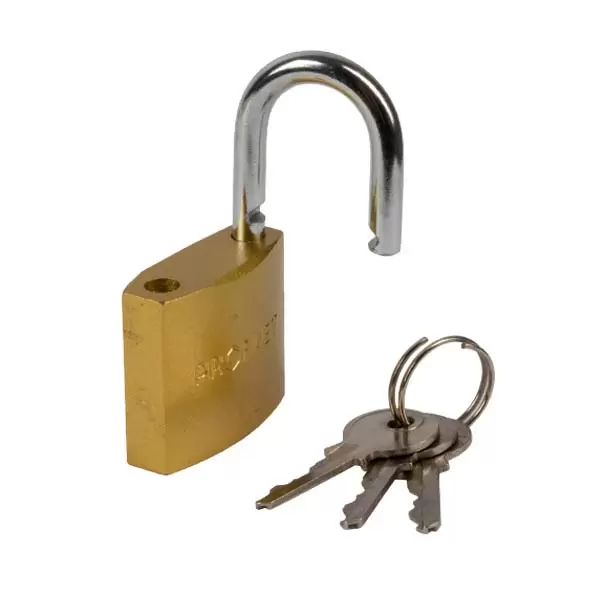 433016 Навесной замок b75 мм, кованое железо, d10 мм, нержавеющая сталь A3, 3 канала. Profmet