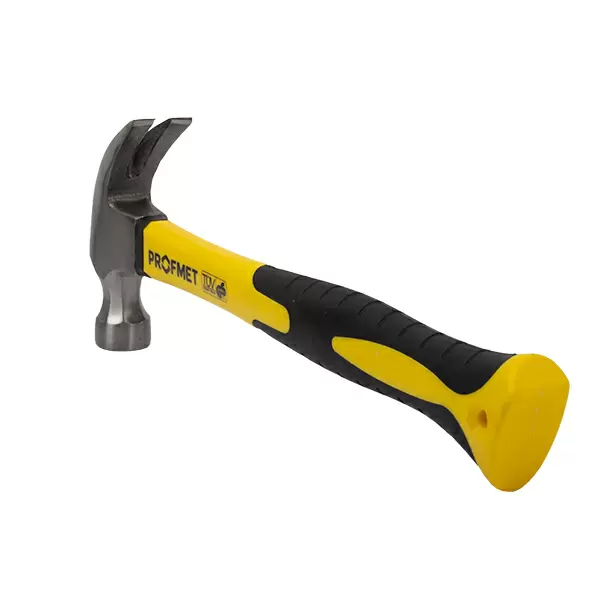 Ciocan tâmplărie 0,45 kg American cu mâner din fibă de sticlă cu cauciuc Profmet