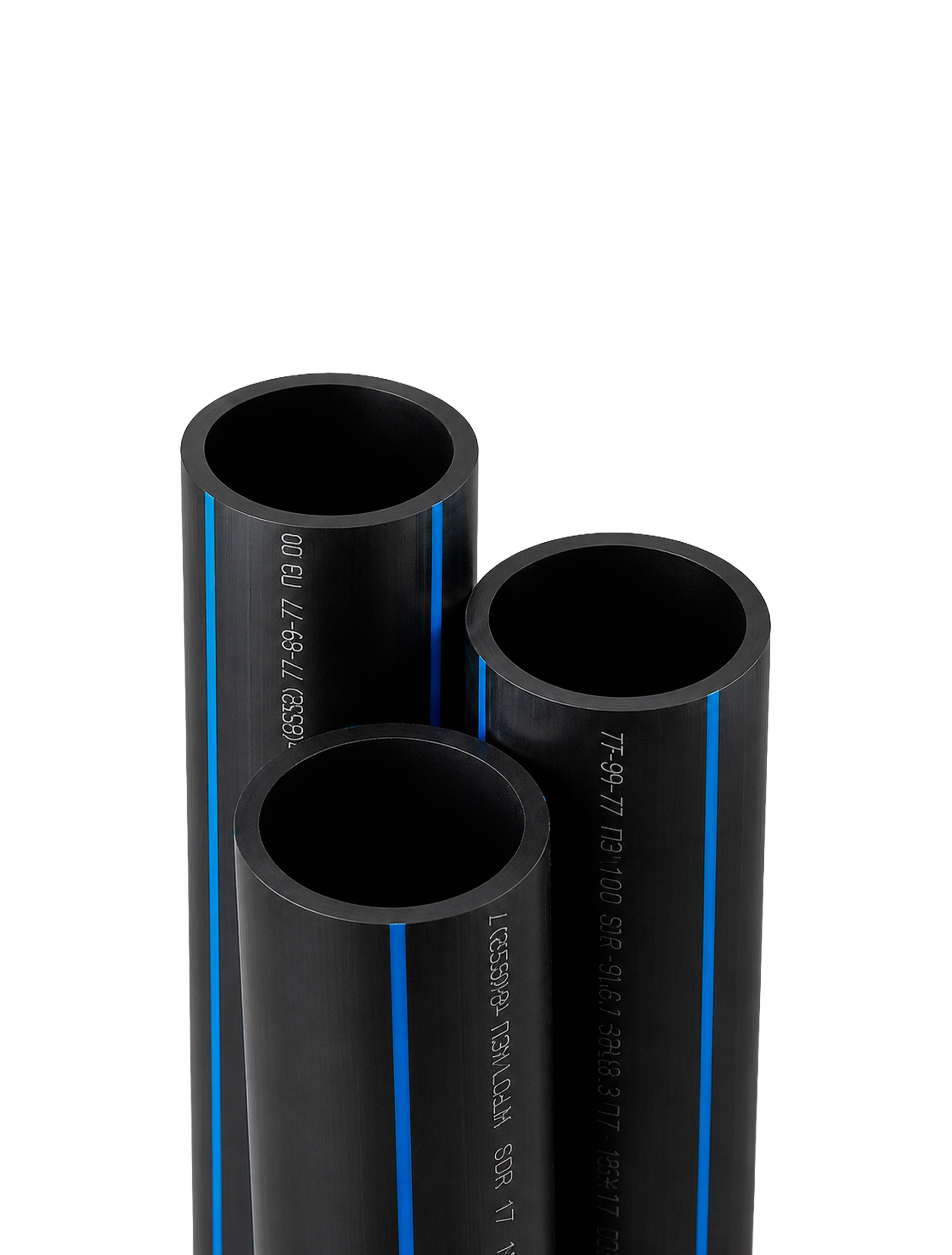 Țeavă PE Uniplast D.40x2.0 PN6 HDPE linie albăstră