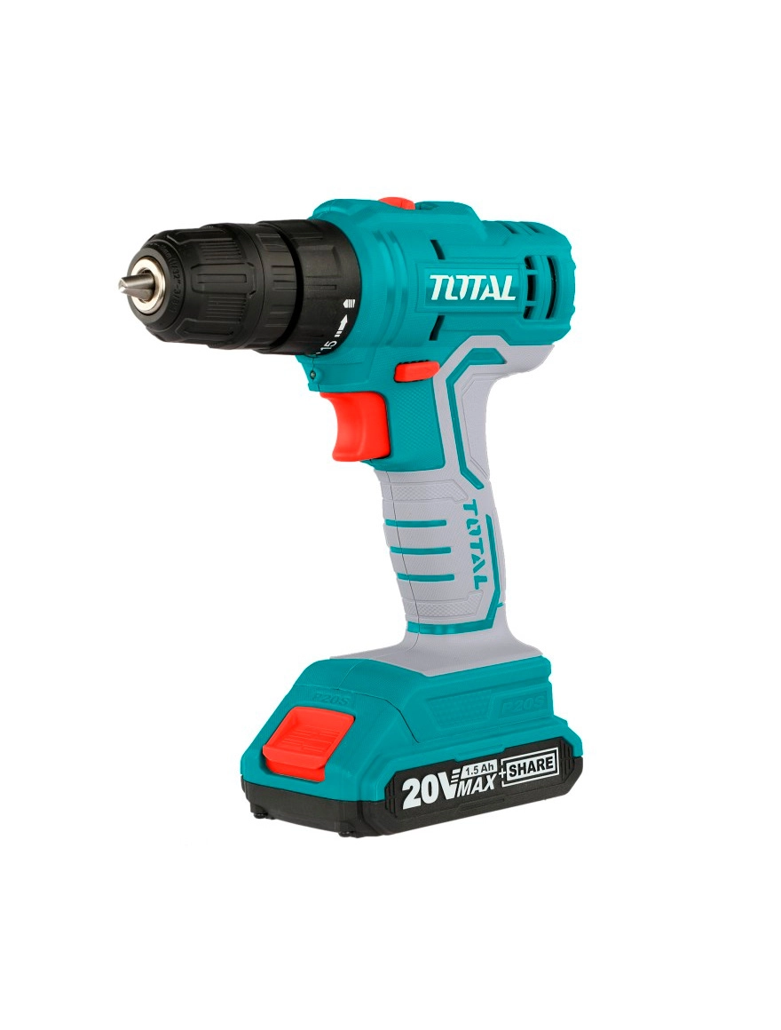 Аккумуляторная дрель и шуруповерт 20,0V 1,5Ah Total TDLI20011