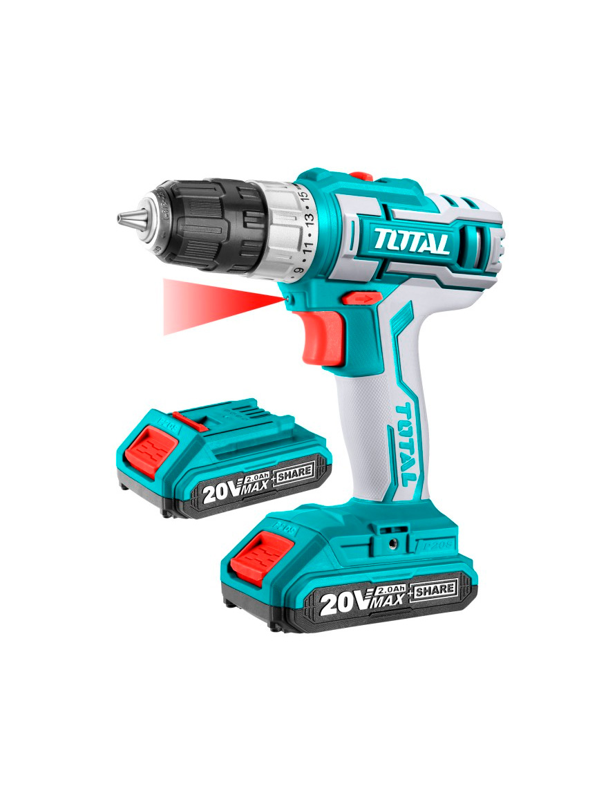 * Mașină de găurit/înșurubat cu acumulator 20,0V 2,0Ah Total TDLI200215