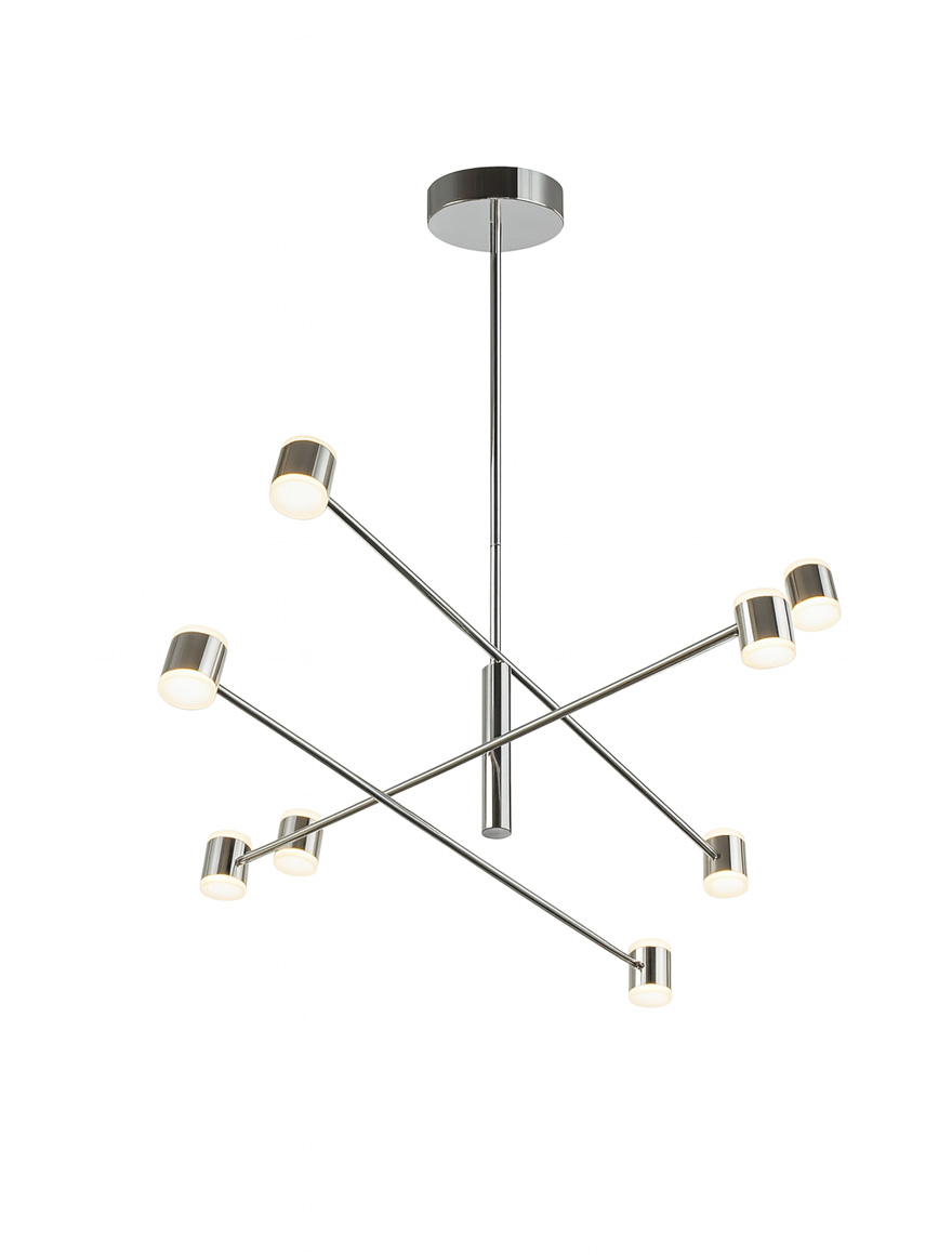 Lustră LED FS-024-D8,780x1070 48W,3000K,silver LuminaLED